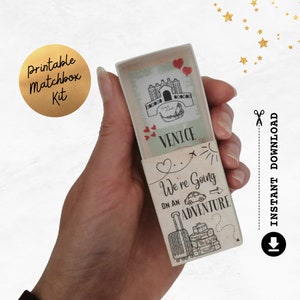 VENECIA: Viaje sorpresa revelador / Tarjeta de anuncio de vacaciones imprimible DIY / Aventura en Italia / Idea de regalo para vacaciones / Fin de semana de descarga instantánea