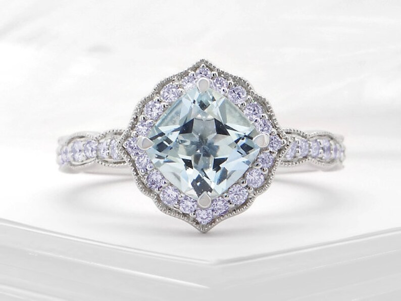 A vintage Pink Sapphire and Diamond ring