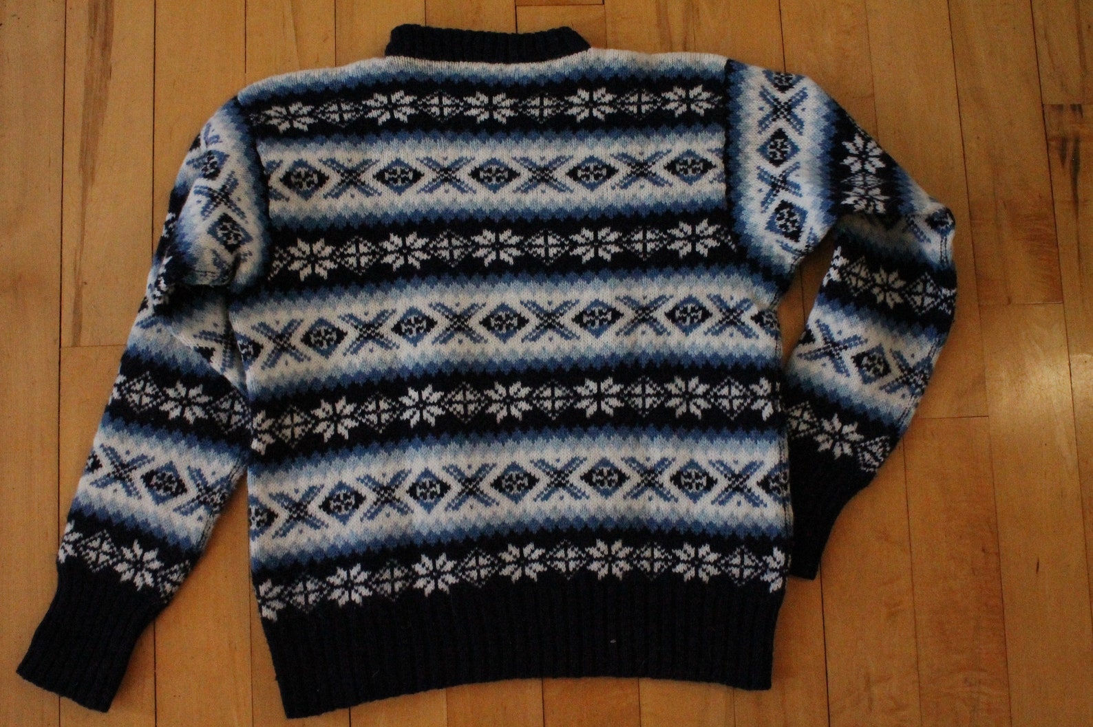 Scotland Fair Isle 1990's Shetland sweater woman's | Etsy