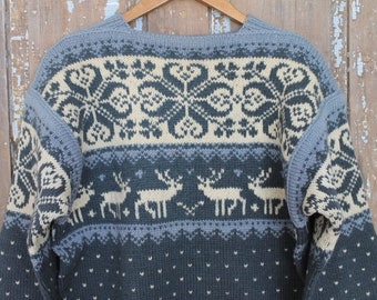 Reindeer Ski Sweater - Etsy