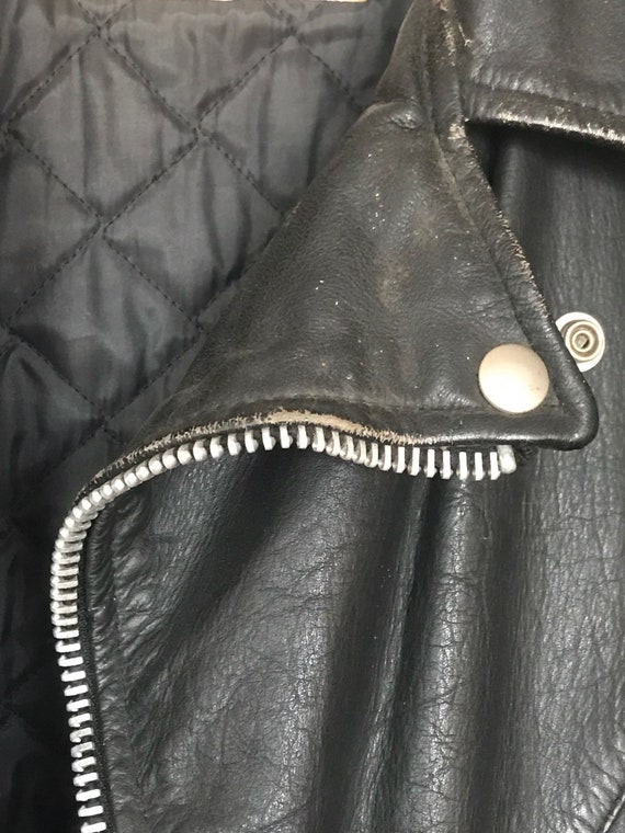 70's Leather Motorcycle Jacket EXCELLED brand Men