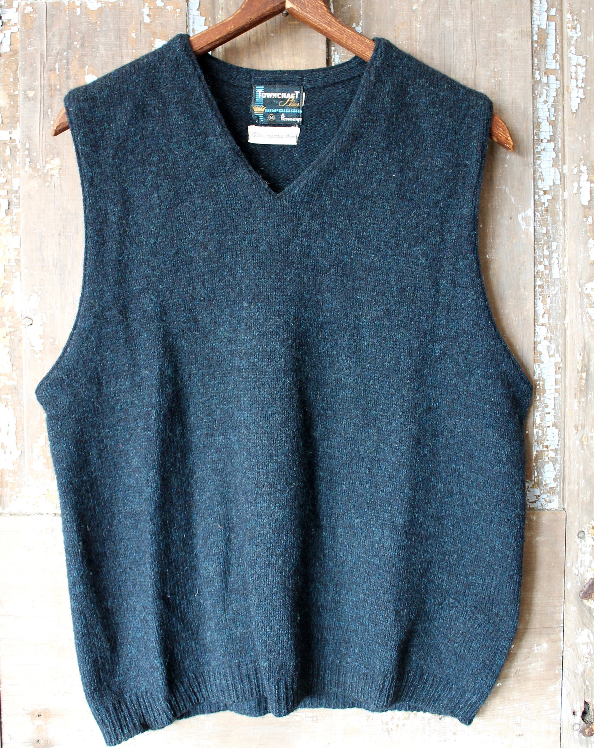 JC Penney Sweater 1950's Vest Men's Medium Etsy UK