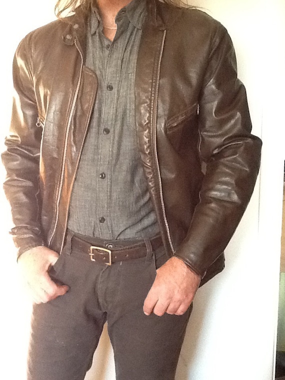 Vintage Schott Leather Motorcycle Jacket