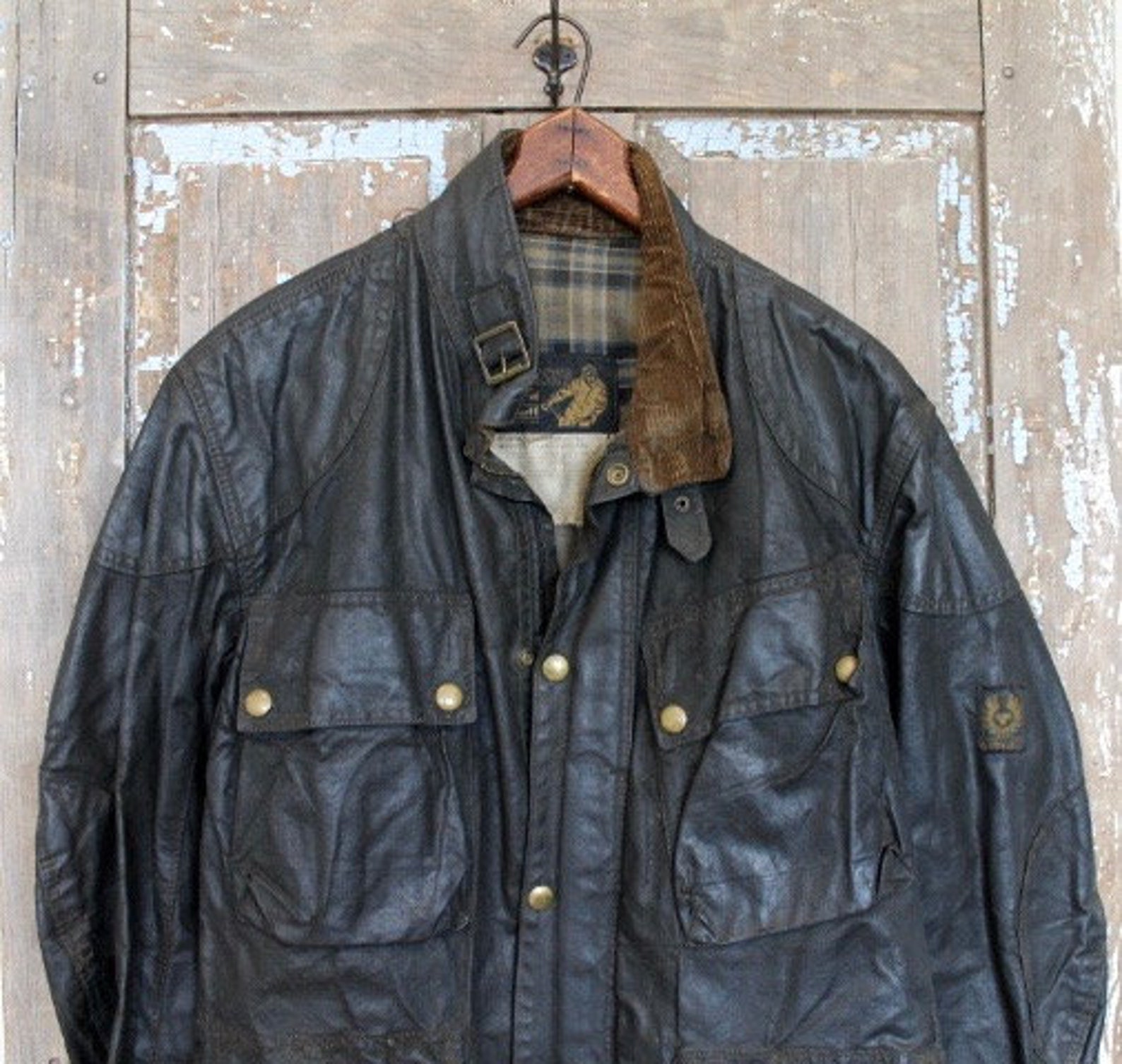 Vintage 70's BELSTAFF TRIALMASTER OILCLOTH Jacket Etsy Sweden