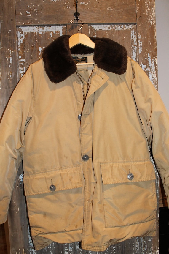 Eddie Bauer Down Stadium Parka 1970's Men's Medium Gem