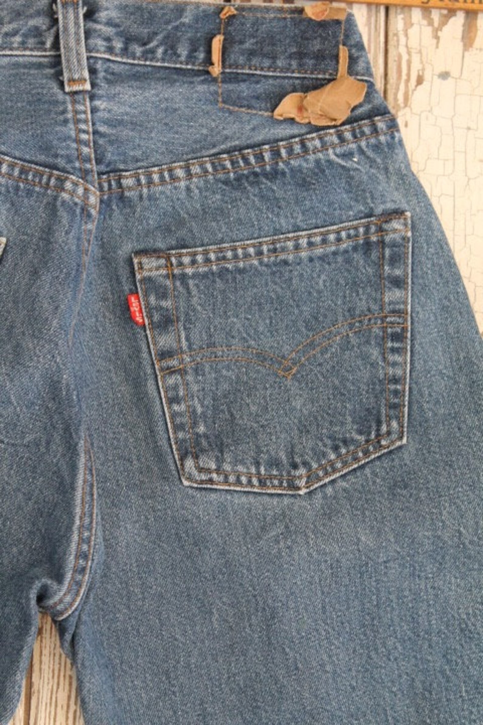 Levi's 501 Redline Selvedge 70's Vintage Denim Cutoffs | Etsy