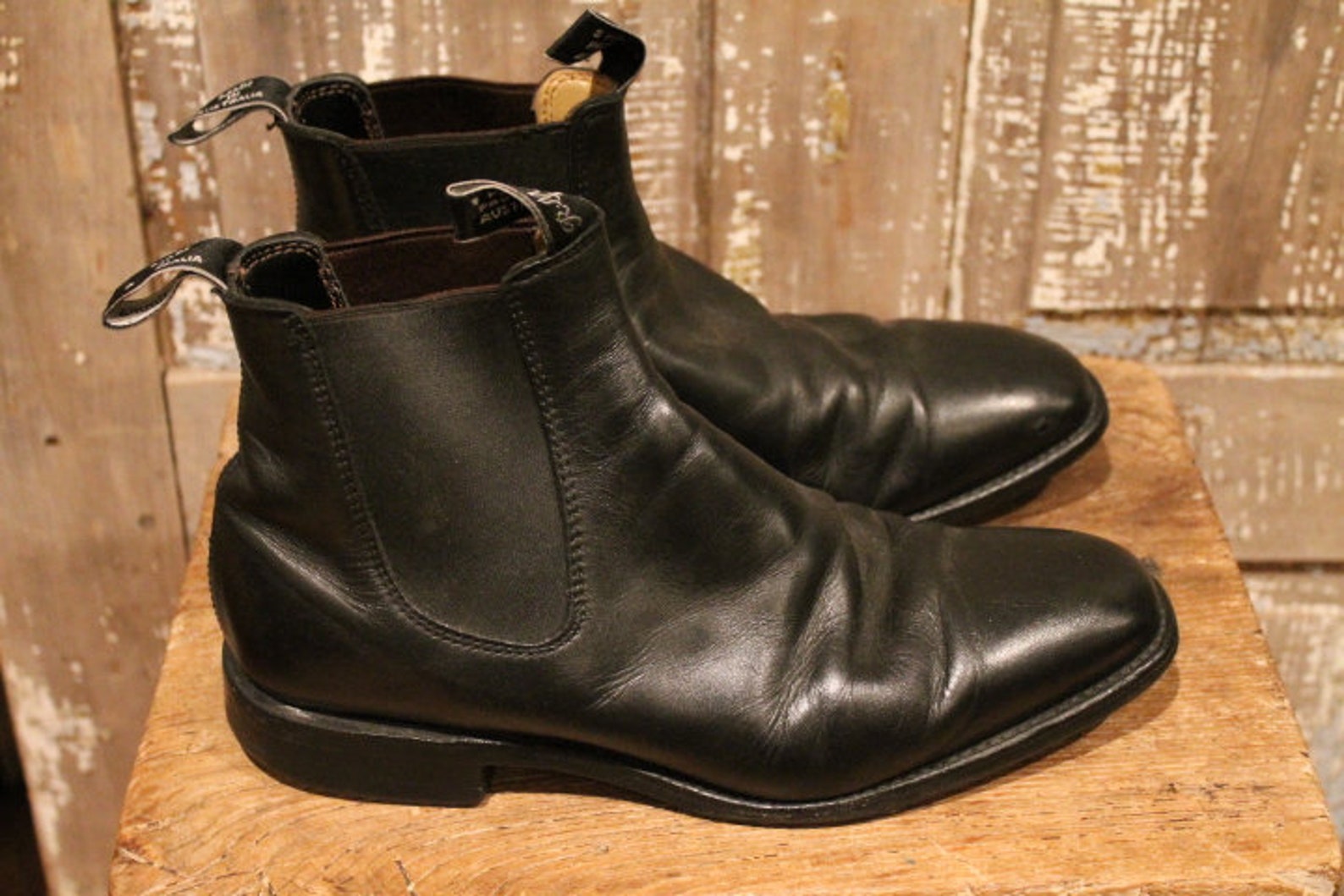 Vintage RM Williams Boots Black Men's Size US 9 | Etsy