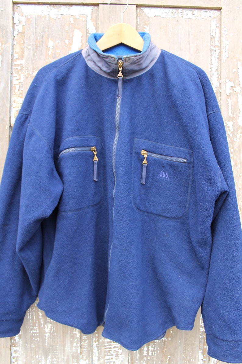 90/'s SOS Polarfleece Ski Jacket Men/'s Large