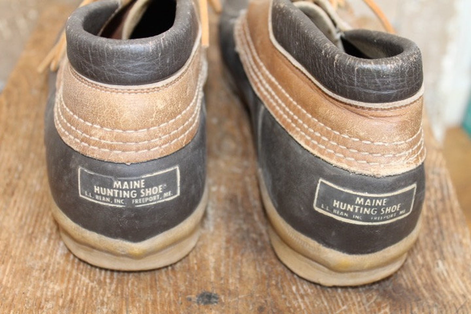 Vintage LL BEAN MAINE Hunting Shoe Men's 11 Etsy