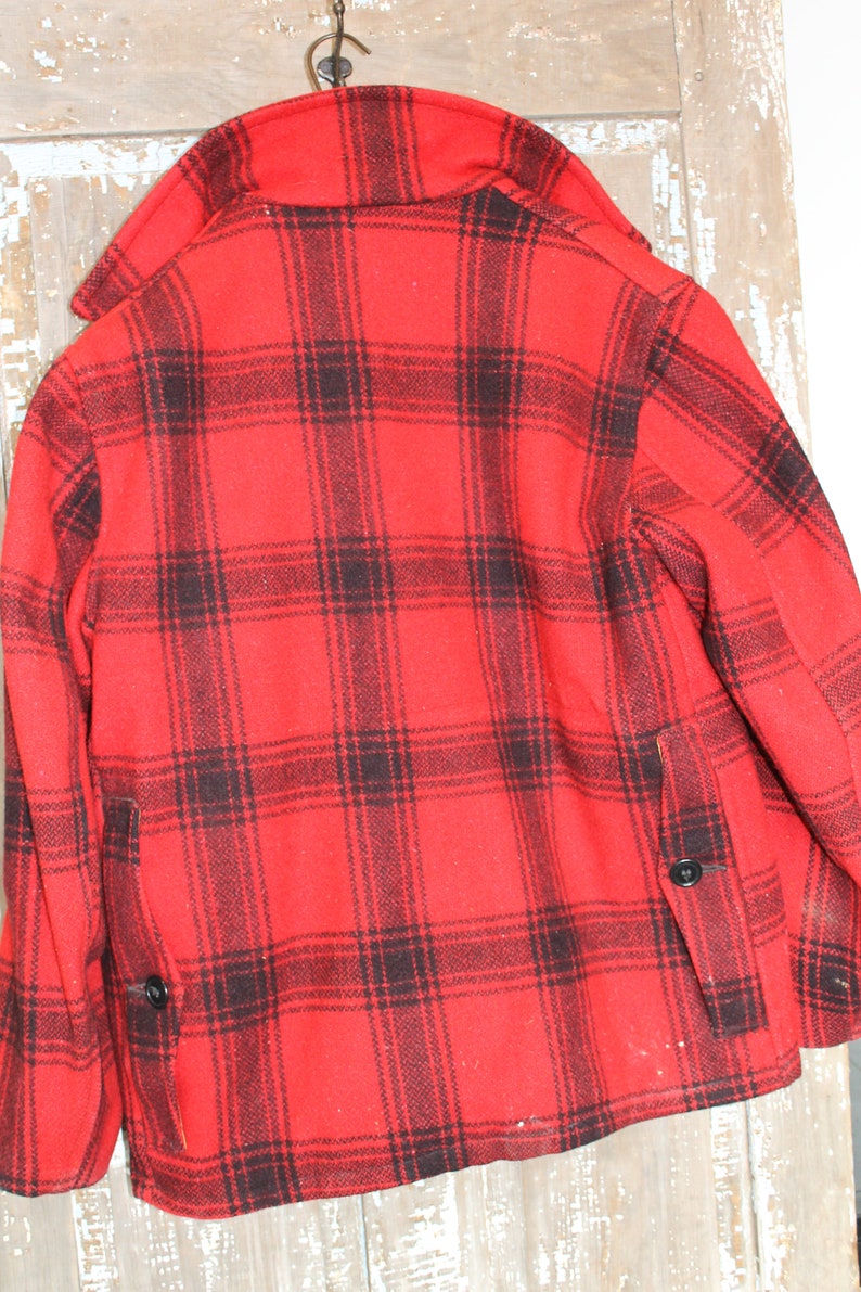 Sears Wool Plaid Hunting Jacket Men's Medium Etsy