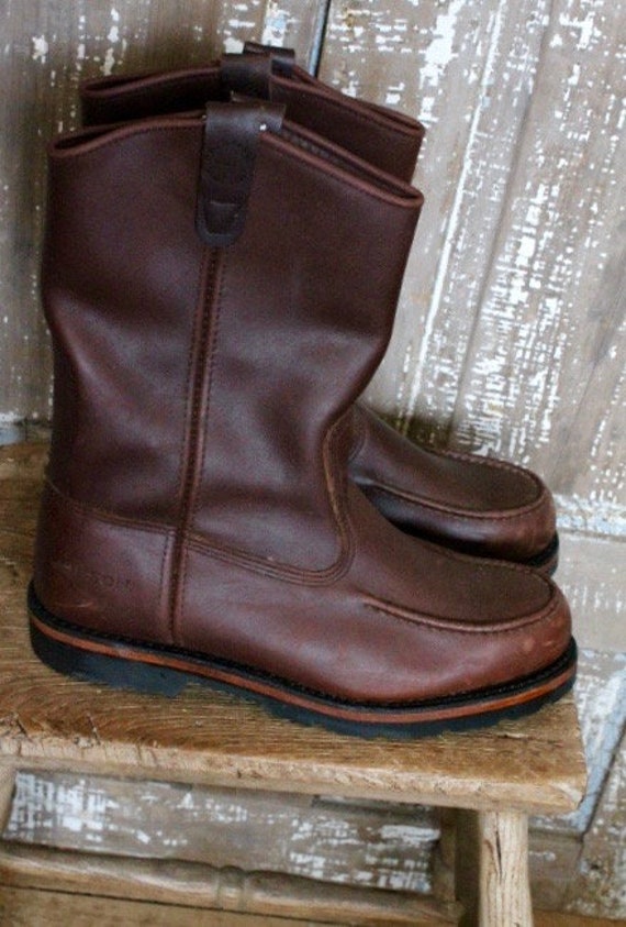 Deadstock Vintage Plaid Zip up Boots