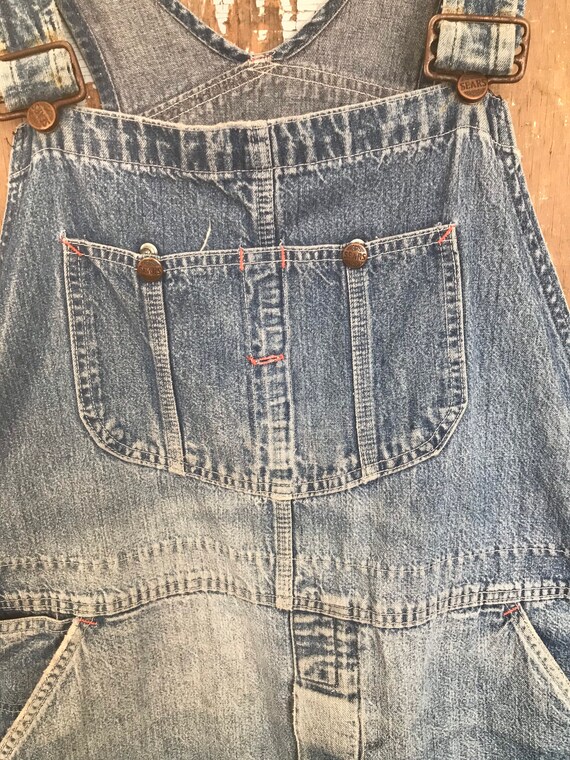 Vintage Sears USA 60’s Cotton Denim Overalls 41” - Gem