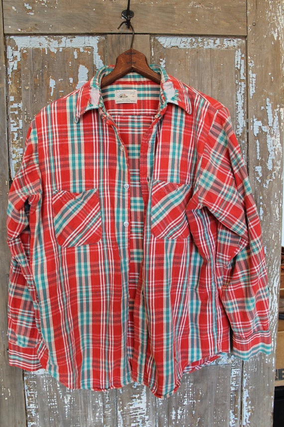 1970s flannel shirt vintage - Gem