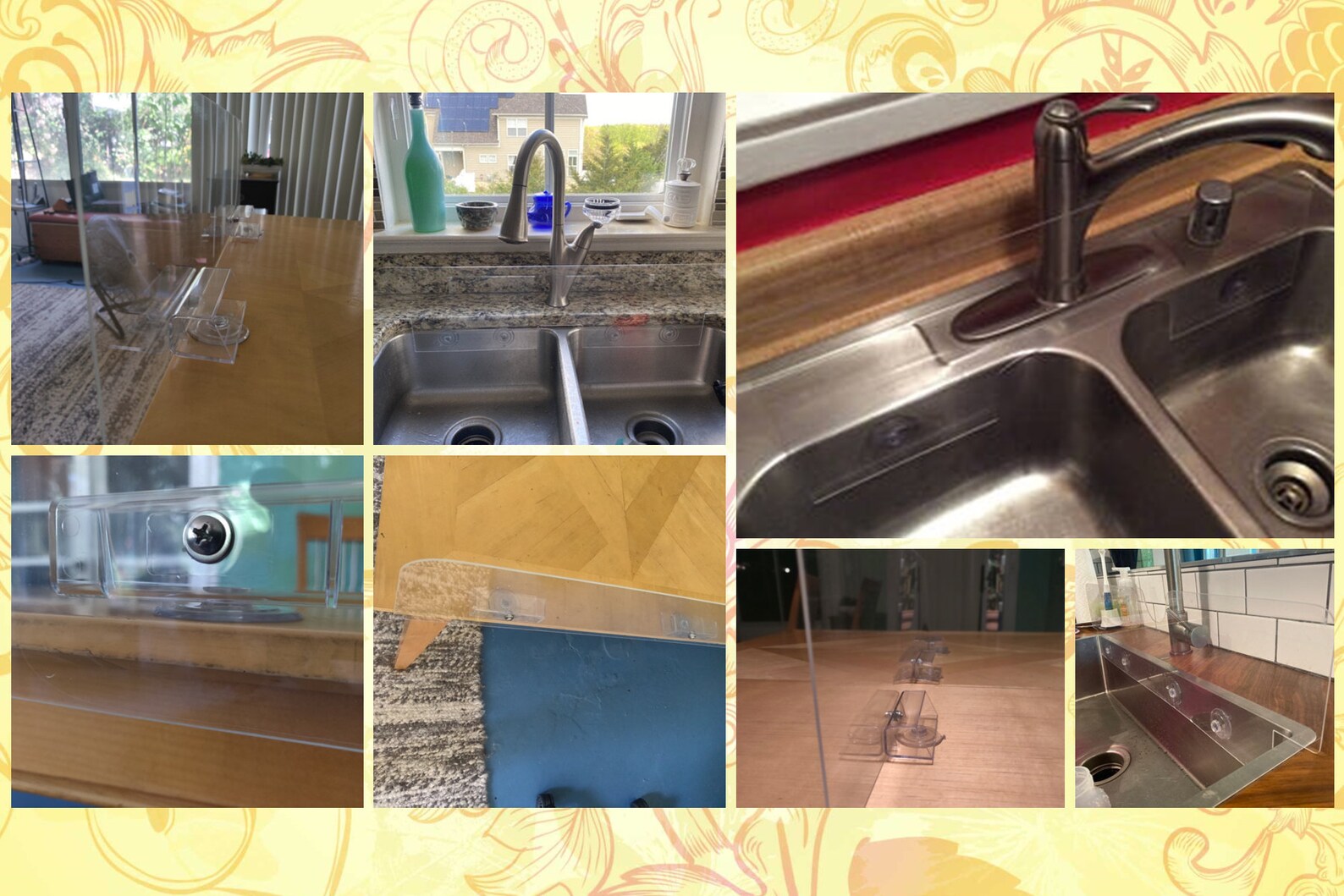 SPLASH GUARD 3 XLARGE Counter top Etsy