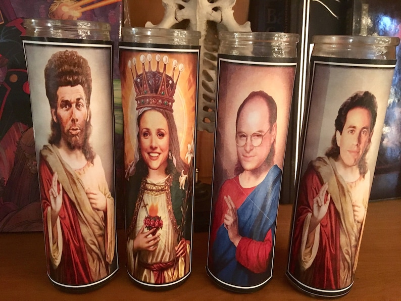 Seinfeld Pray CandleJerry GeorgeElaineCosmo Kramercult classics image 1