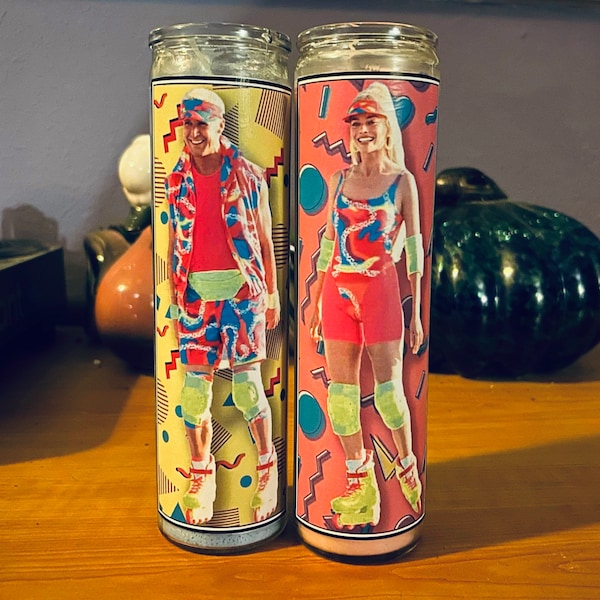 Barbie and Ken Prayer Candles