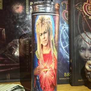 JARETH Goblin King David Bowie prayer candle image 1