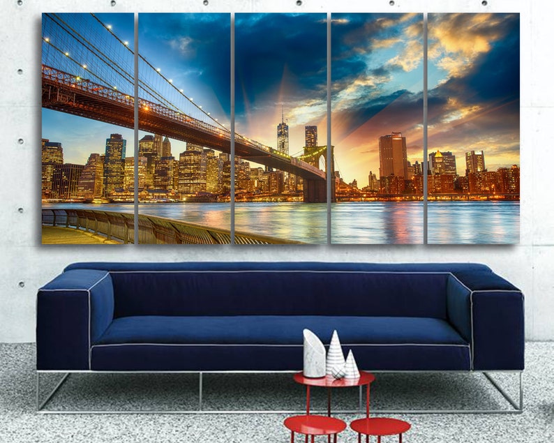 New York City Canvas Art New York Large Art New york Canvas Etsy