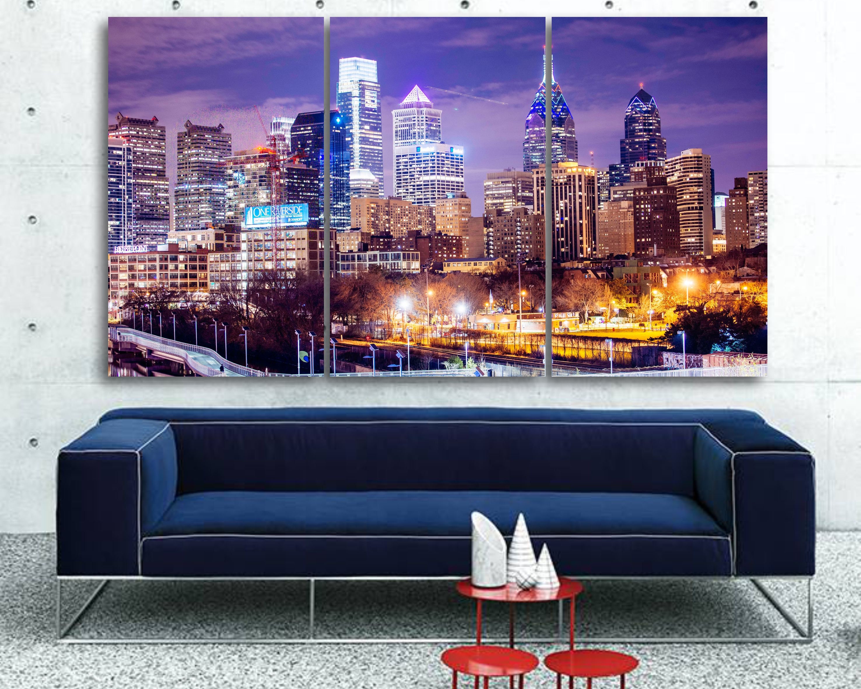 Philadelphia Canvas Art Philadelphia Wall Art Philadelphia Etsy