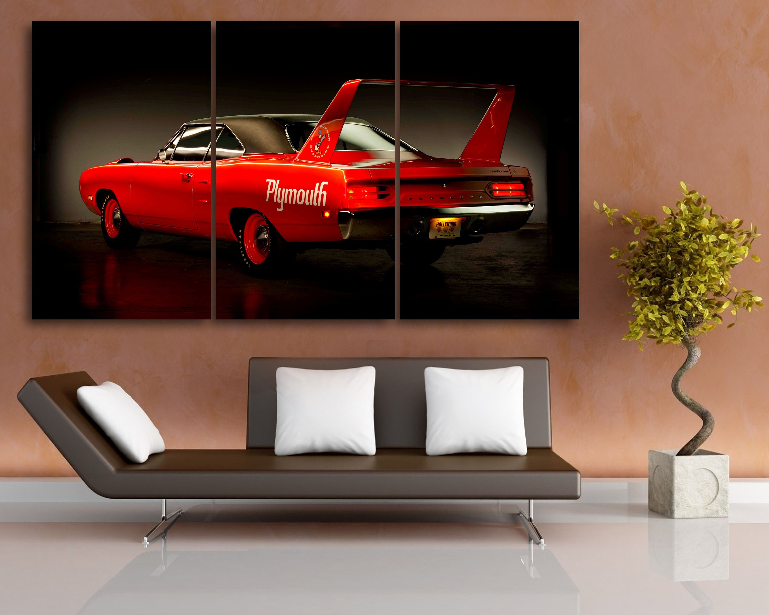 Plymouth Superbird Canvas Impresión Plymouth Wall Art Etsy