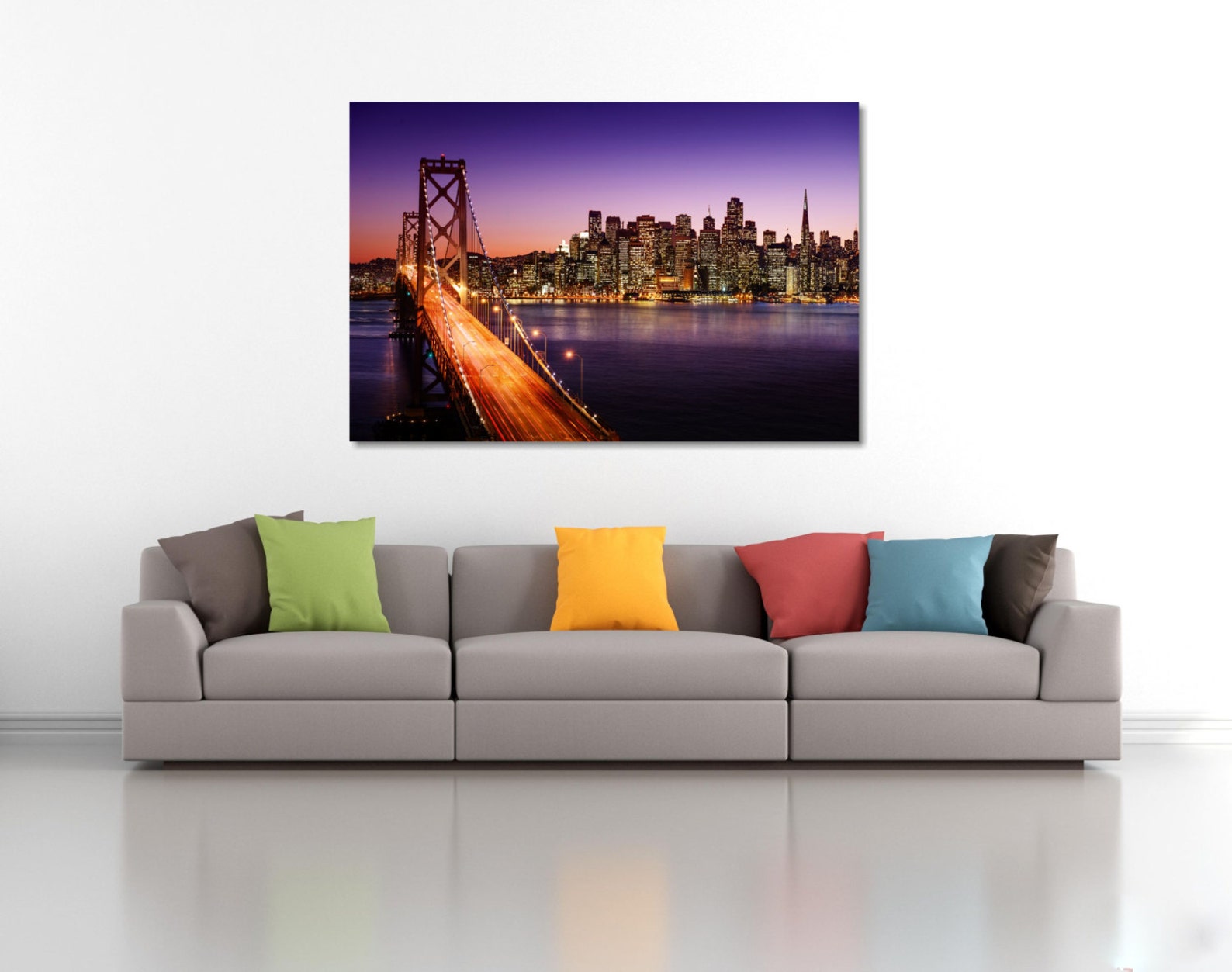 San Francisco Canvas Print Large Canvas Art Cityscape Wall Etsy