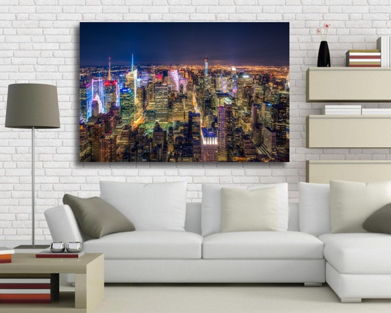 New York Night Cityscape Canvas Art Wall - New York Cityscape Wall Art New York Night Cityscape Canvas Art Wall - New York Cityscape Wall Art