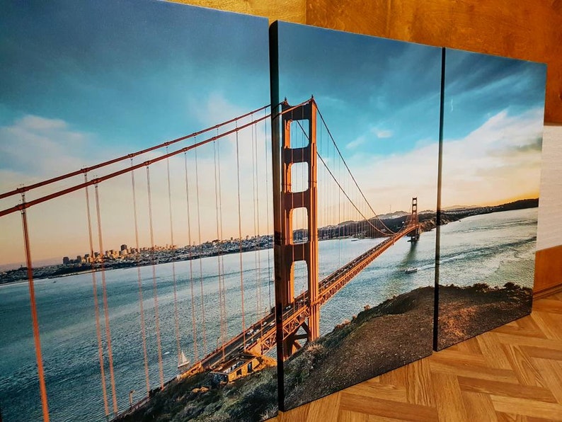 San Francisco Canvas Print California Wall Art Handmade Etsy