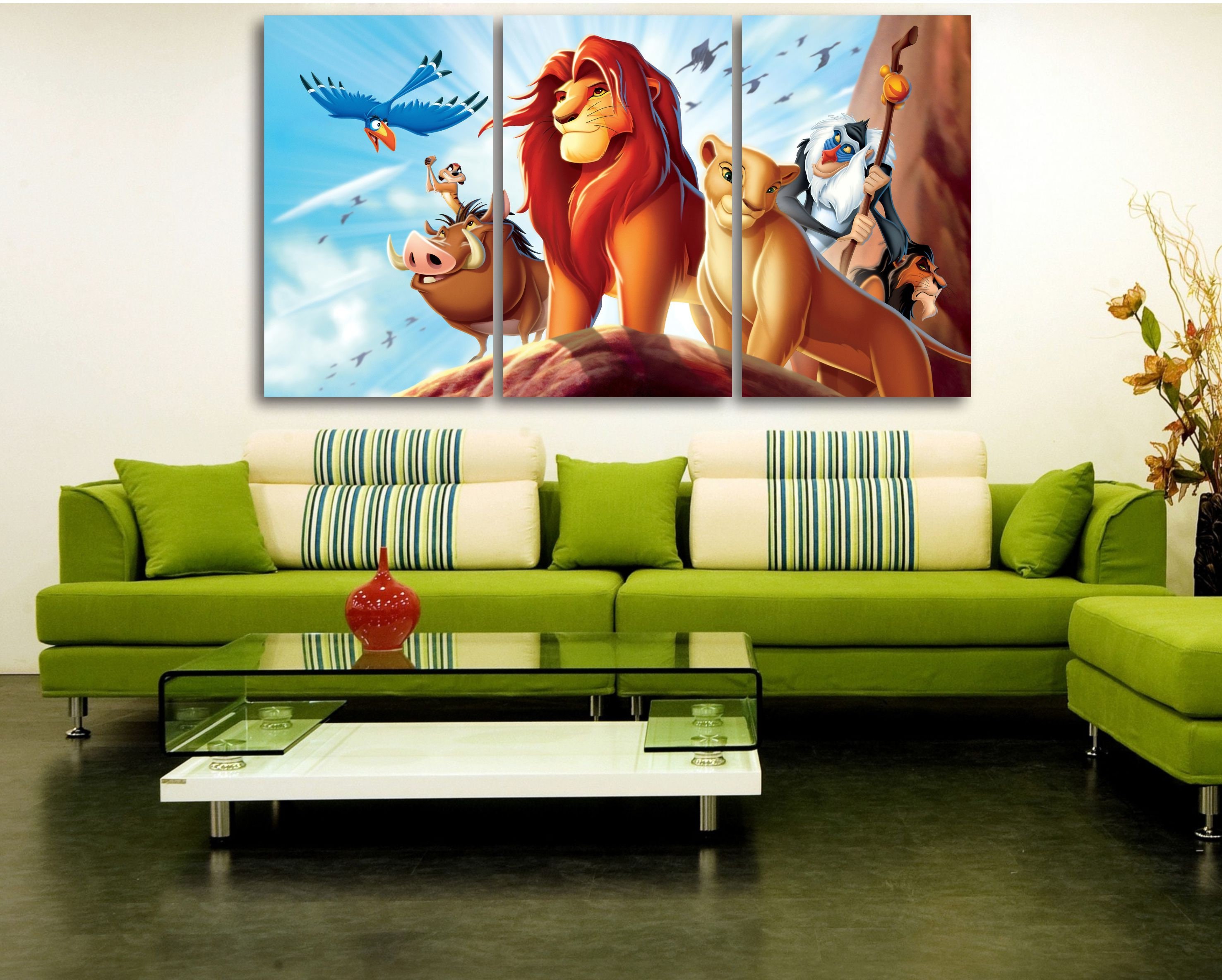 Lion King Movie Wall Art Lion King Wall Art Lio King Canvas Etsy