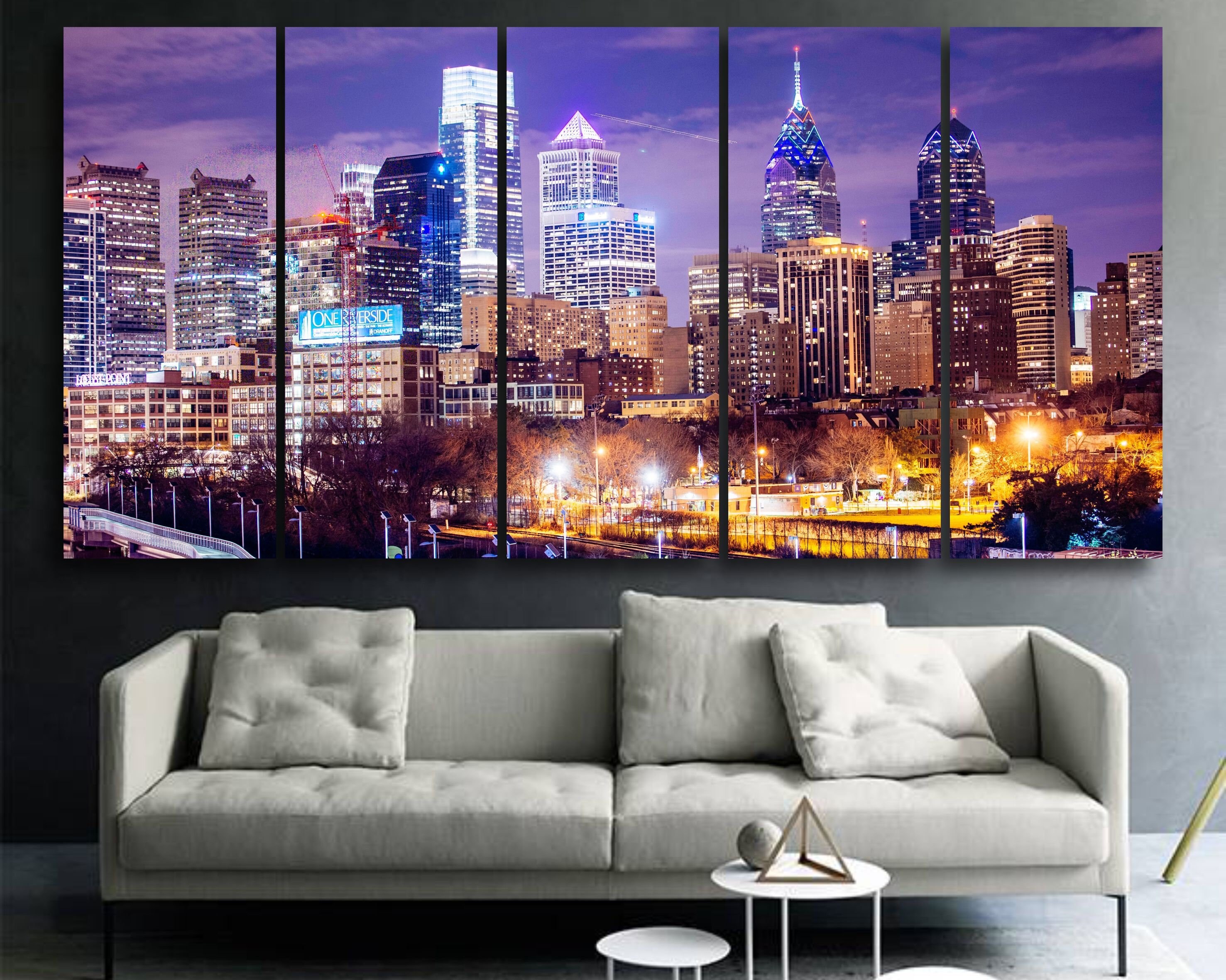 Philadelphia Canvas Art Philadelphia Wall Art Philadelphia Etsy