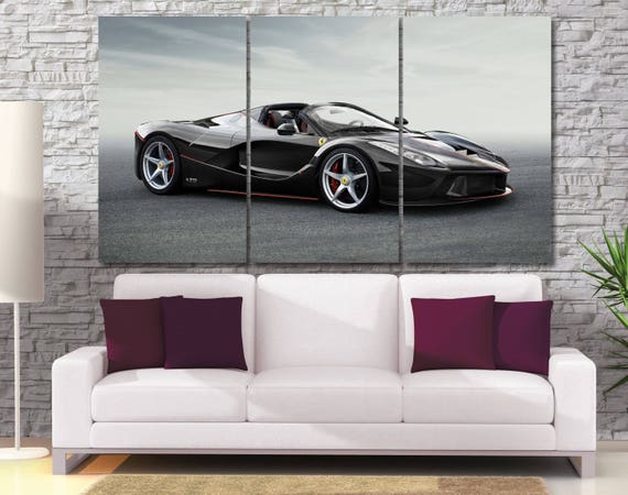 Ferrari Aperta Car Canvas Print Framed Extra Large Motor Etsy