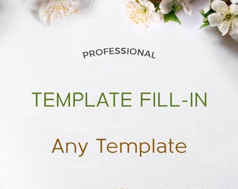 Resume Template Fill-in. Professional Resume Template Fill-in in 24 hours or less.