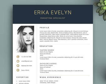 Resume Template Instant Download, Professional Resume Template, Creative Resume Template, Professional CV Template, Modern Resume Template.