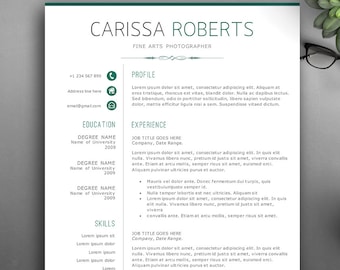 Creative Resume Template for Pages & MS Word. Complete 1,2,3 Pages Resume Template | Editable CV template. Creative and Elegant Resume