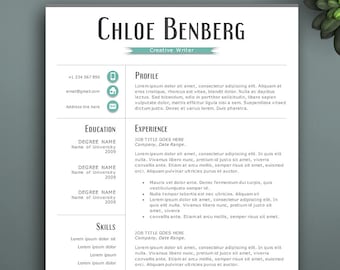 Professional Resume Template for Pages & MS Word. Complete 1,2,3 Pages Resume Template | Editable CV template. Creative and Elegant Resume.