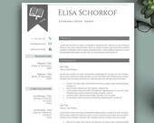 Teacher Resume Template. Creative Resume Template. Professional 1,2,3 Page Resume Template. Impressive CV Template For Word And Pages.