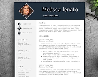Professional Resume Template for Pages and MS Word. Complete 1,2,3 Pages Resume Template | Editable CV template. Resume Template With Photo