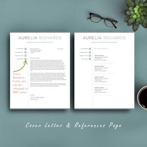 Professional Resume Template, Instant Download. Resume for Word and Pages. Fully Editable Professional CV Template. Modern Resume Template. image 4