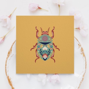 Tarjeta de felicitación beetle