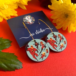The Incredibles Gold Plated Hoop Earrings