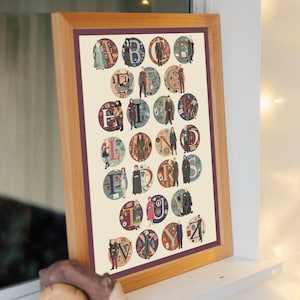 Witch & Wizard  Character Alphabet Print