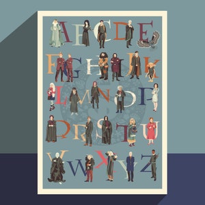 Witch & Wizard  Character Alphabet Print