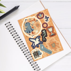 F Feuille d’autocollants de sorcière