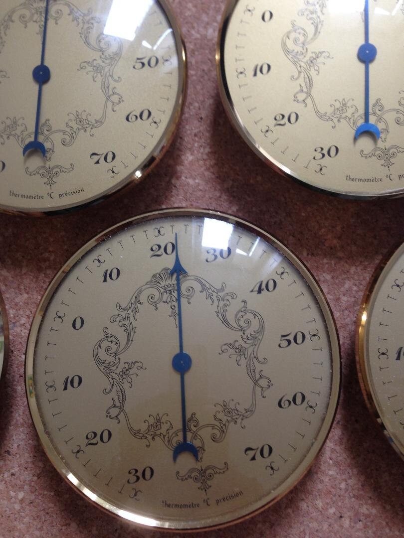 Lot de 8 Thermometres Décoratifs Neufs Thermometer