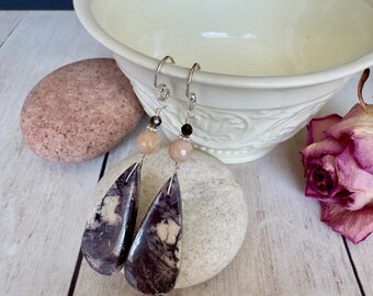 Porcelain Jasper Dangle Earrings