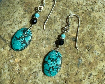 Hubei Matrix Turquoise Dangle Earrings