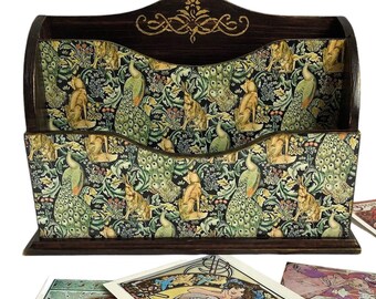 Desk organizer William Morris office decor for women desk aesthetic-bonus mom gift.