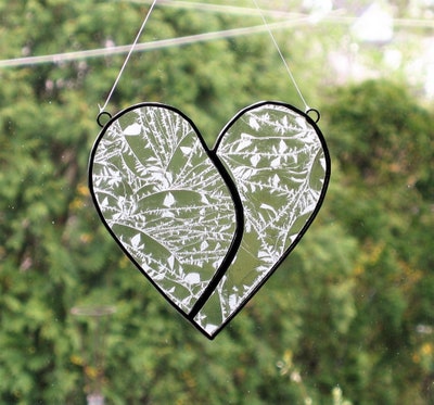 Heart - Lace Stained Glass