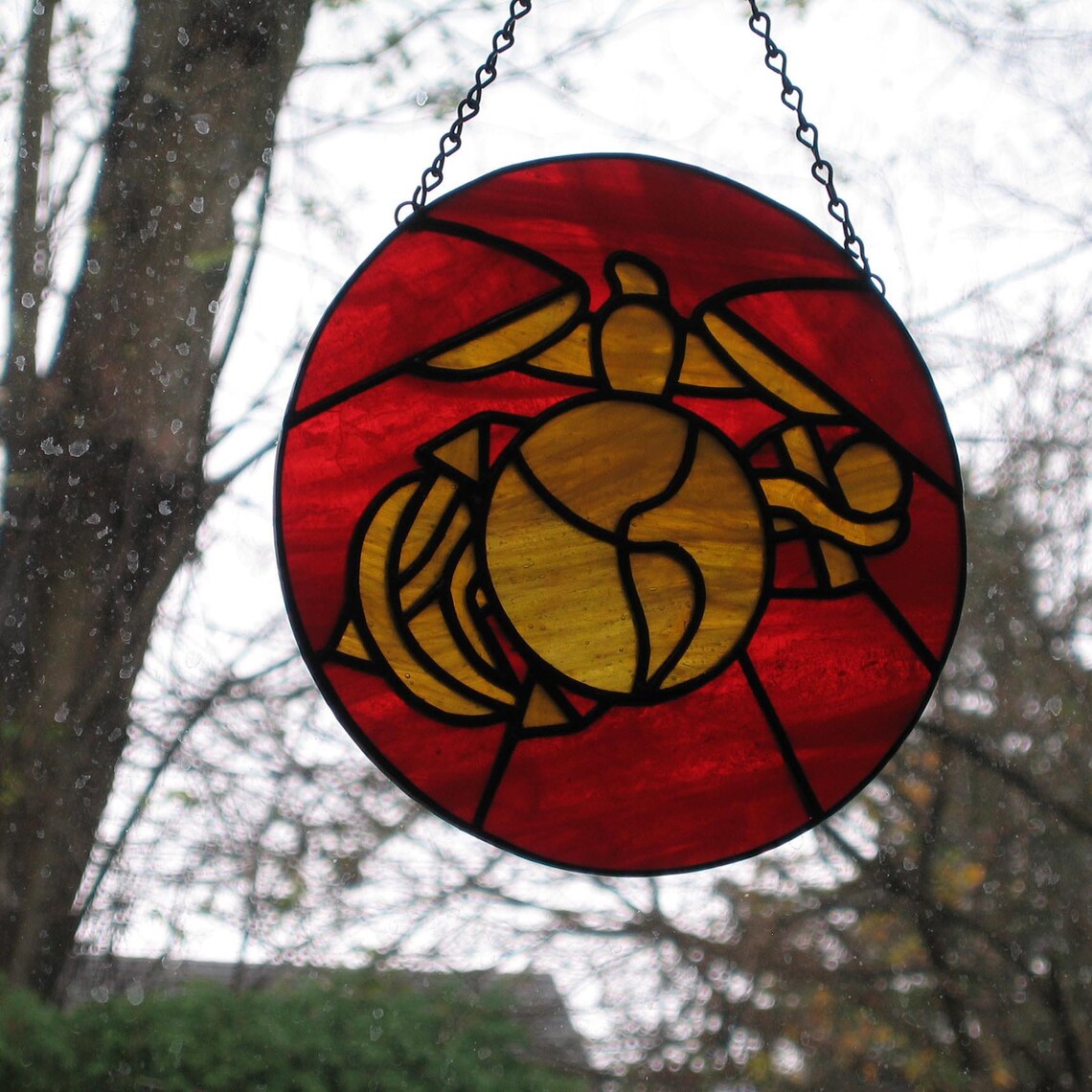 USMC Sun Catcher Etsy