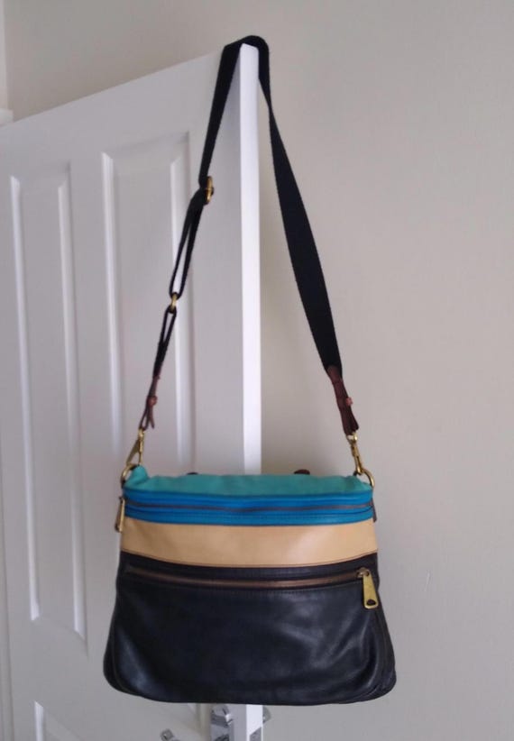 FOSSIL Explorer Multicolored Leather Crossbody To… - image 6