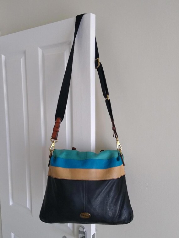FOSSIL Explorer Multicolored Leather Crossbody To… - image 7